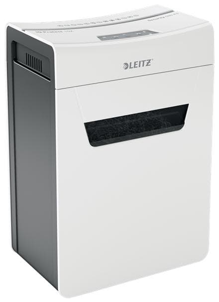 Leitz IQ Premium Protect 10X Ultra Quiet P-4 -silppuri P-4 koti-/kotityöpistesilppurit - syöttää jopa 10 arkkia - 18 litran lokero - valkoinen