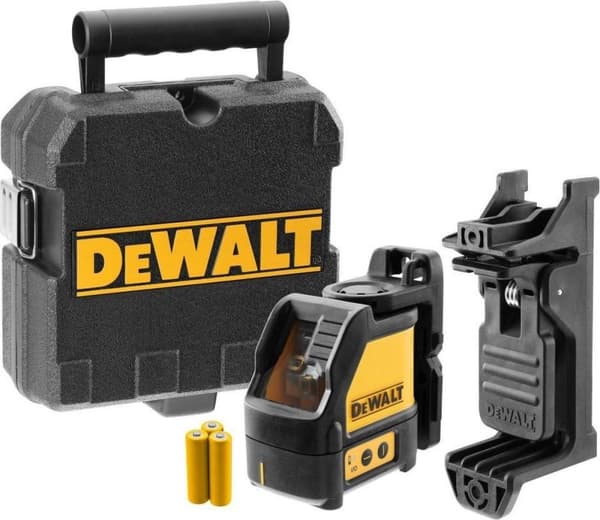 DeWALT DW088K Selvnivellerende kryds-/linjelaser i etui - 2 linjer - Rød - 15m