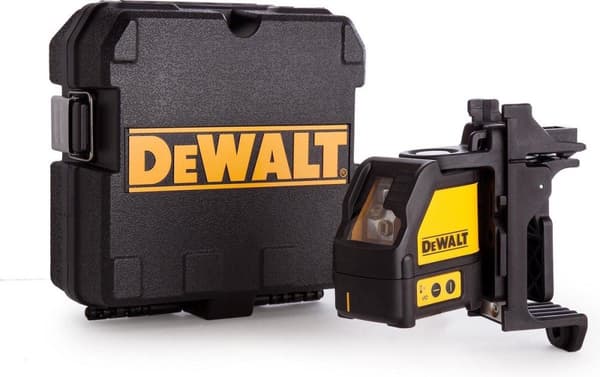 DeWALT DW088K Selvnivellerende kryds-/linjelaser i etui - 2 linjer - Rød - 15m