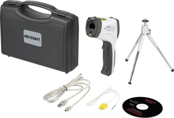 VOLTCRAFT IR 1201-50D USB-infrapunalämpömittari Optic 50:1 -50 - 1200 °C Pyrometri