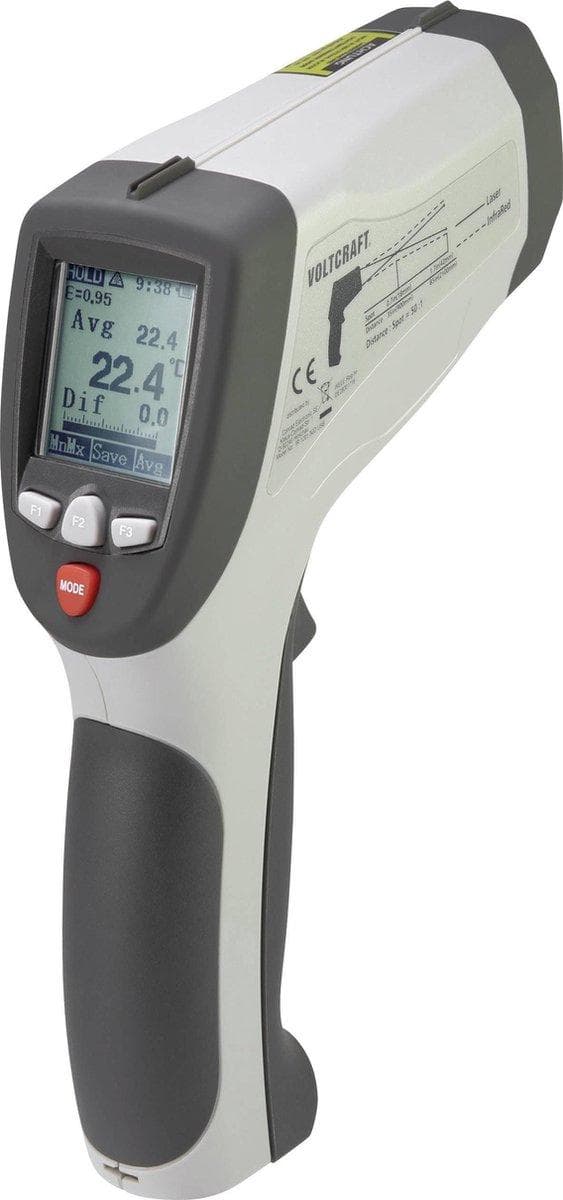 VOLTCRAFT IR 1201-50D USB-infrapunalämpömittari Optic 50:1 -50 - 1200 °C Pyrometri