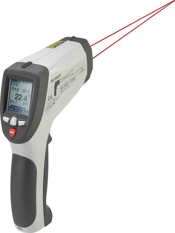 VOLTCRAFT IR 1201-50D USB-infrapunalämpömittari Optic 50:1 -50 - 1200 °C Pyrometri
