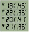Miniatyrbillede 7 af 8: Bresser Vejrstation - Temeo Hygro Quadro - Med 4 måleresultater