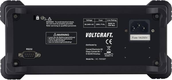 VOLTCRAFT VC-7055BT Bänkmultimeter Digital Datalogger CAT I 1000 V, CAT II 600 V Display (antal): 55000