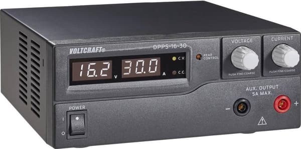VOLTCRAFT DPPS-16-30 Lab strømforsyning, justerbar 1 - 16 V/DC 0 - 30 A 480 W USB Programmerbar Antal udgange 1 x