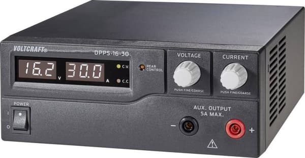 VOLTCRAFT DPPS-16-30 Lab strømforsyning, justerbar 1 - 16 V/DC 0 - 30 A 480 W USB Programmerbar Antal udgange 1 x