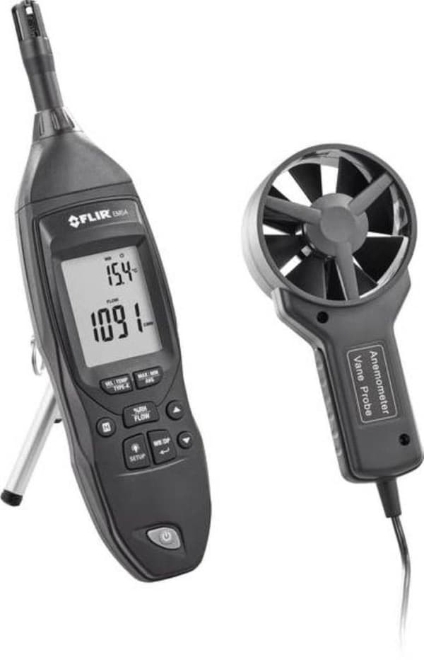 FLIR EM54 vindmätare 0,4 till 30 M/S med temperaturmätning Magnetisk vinghjul extern sensor
