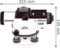 Miniatyrbillede 3 af 3: Bosch optisk niveau Bosch GOL 32 D Professional