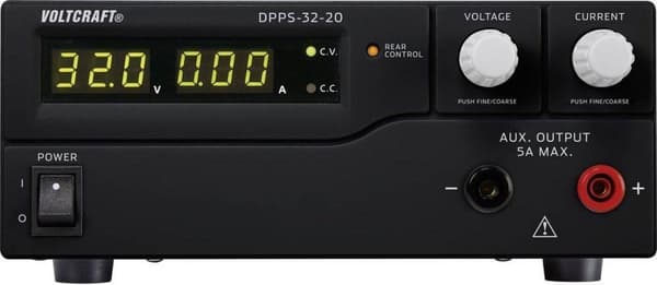 VOLTCRAFT DPPS-32-20 Lab strømforsyning, justerbar 1 - 32 V/DC 0 - 20 A 640 W USB Programmerbar Antal udgange 1 x
