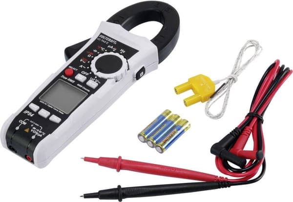 VOLTCRAFT VC-740 E Clamp Meter, Multimeter Digital Roiskesuojattu (IP54) CAT IV 600 V Näyttö (määrä): 6000