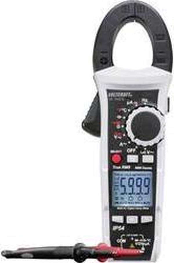 VOLTCRAFT VC-740 E klemmemåler, multimeter digital sprutsikker (IP54) CAT IV 600 V skærm (tæller): 6000