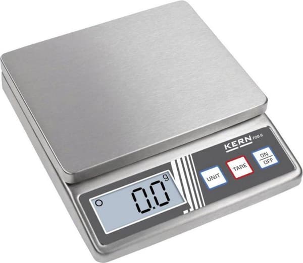 Core FOB 500-1S FOB 500-1S Brevvægt Vejeområde (maks.) 0,5 kg Opløsning 0,1 g batteridrevet Sølv