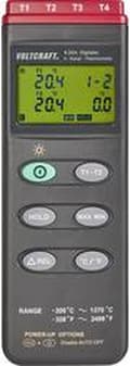 Pikkukuva 7 / 8: VOLTCRAFT K204 Lämpötilamittari -200 - +1370 °C Anturityyppi K