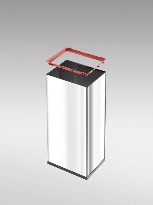 Hailo Big-Box Swing 60 soptunna, 60 liter, rostfritt stål