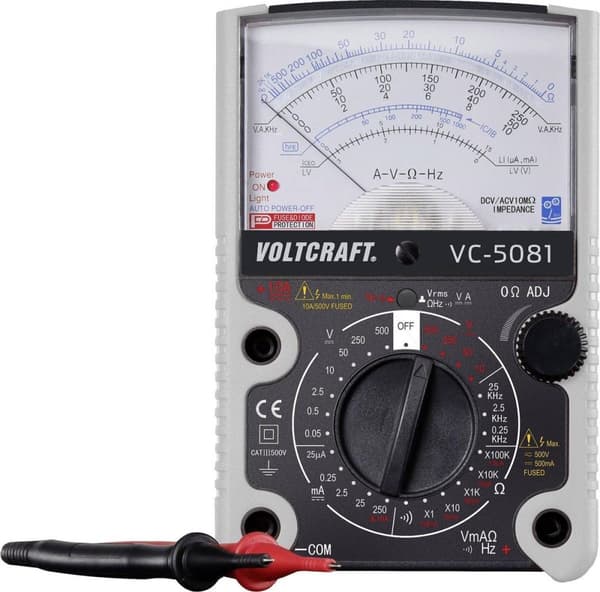 VOLTCRAFT VC-5081 Yleismittari Analoginen CAT III 500 V