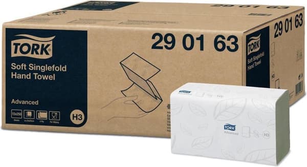 Tork håndklædepapir avanceret ZZ-fold 2-lags 3750 ark