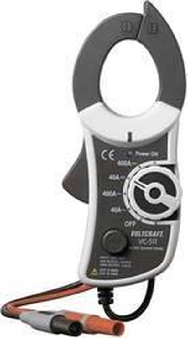 VOLTCRAFT VC-511 Strømspændeadapter Måleområde A/AC (område): 0 - 400 A Måleområde A/DC (område): 0 - 400 A