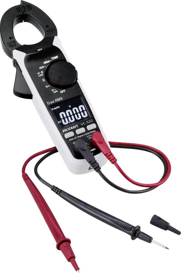 VOLTCRAFT VC-522 Clamp Meter Digital CAT III 600 V Näyttö (määrät): 4000