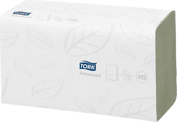 Tork håndklædepapir avanceret ZZ-fold Grøn 3750 ark