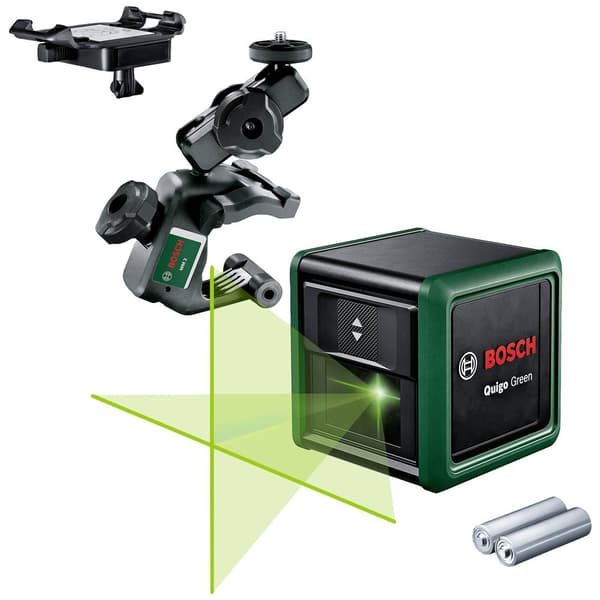 Bosch Home and Garden Quigo Green II Korslinjelaser Räckvidd (max.): 12 m Svart, Turkos
