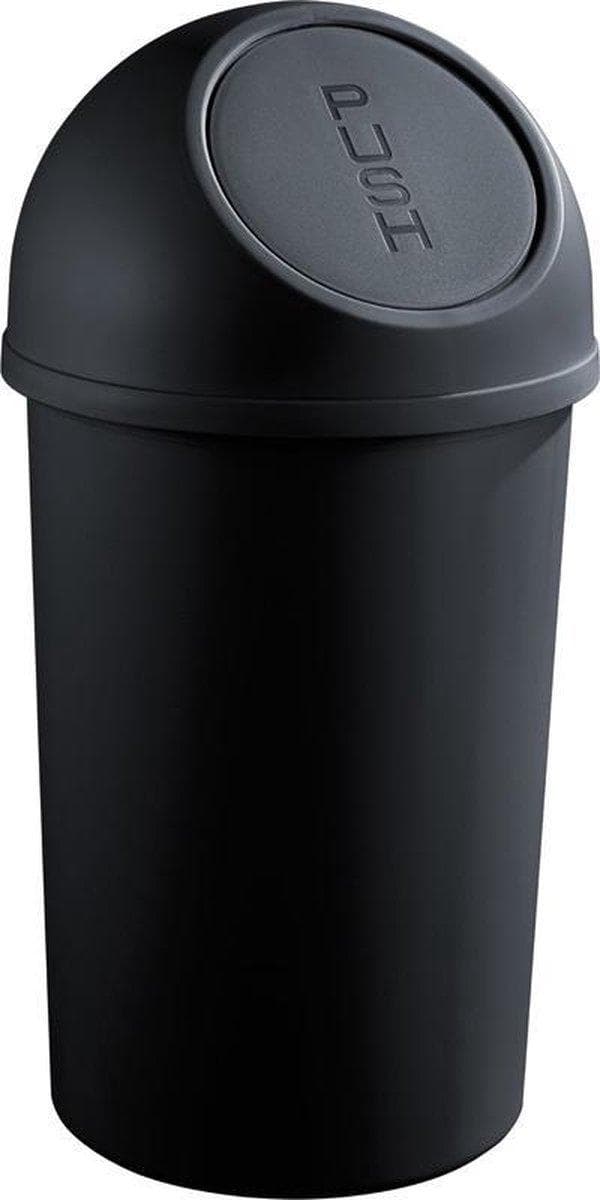 soptunna gångjärnslock 45l svart