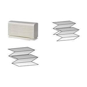 Fripa handduk, 203 x 240 mm, Z-vikt, ljust vit, 2-lagers, tillverkad av 100% cellulosa, flerfaldig, med prägling - 1 st (4052103)