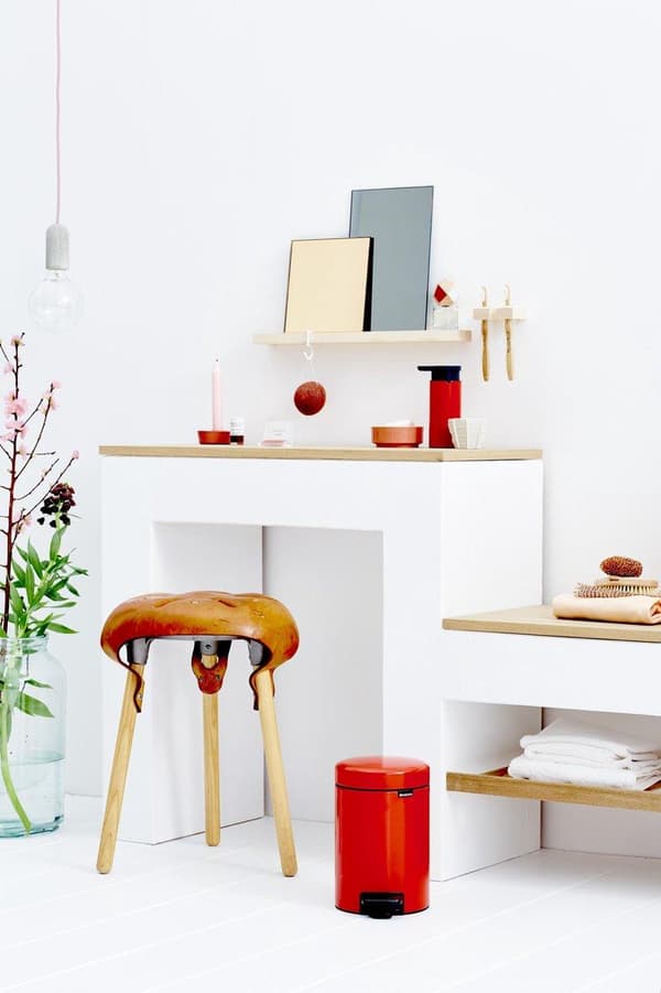 Brabantia NewIcon Skraldespand - 3 l - Passionsrød