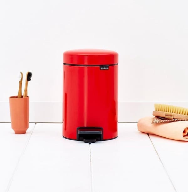 Brabantia NewIcon Skraldespand - 3 l - Passionsrød
