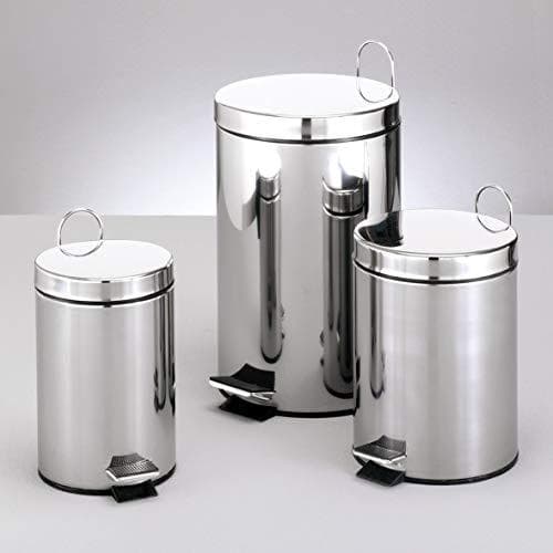 Zeller 18435 Pedal Bin 27 x 26 x 40 12 L rostfritt stål från Zeller