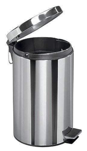 Zeller 18435 Pedal Bin 27 x 26 x 40 12 L rostfritt stål från Zeller