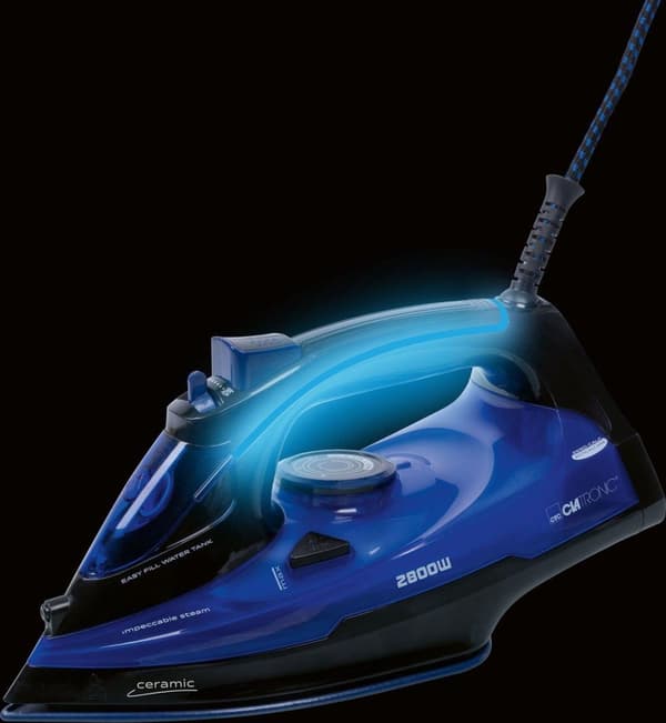 Clatronic DB 3755 - höyrysilitysrauta - 2800 wattia - keraaminen pohja