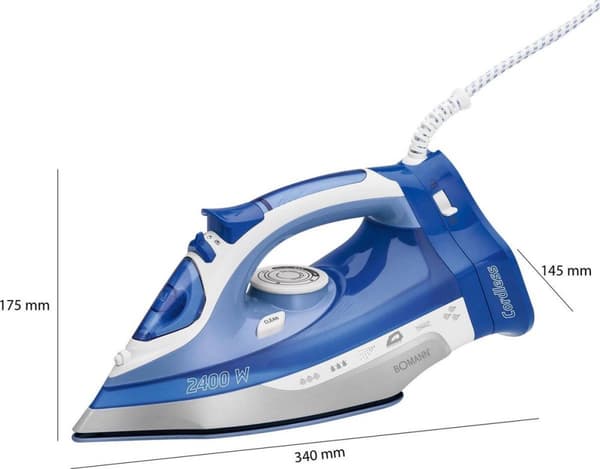 Bomann DB 6006 CB Ångstrykjärn 2400W Blå/Vit