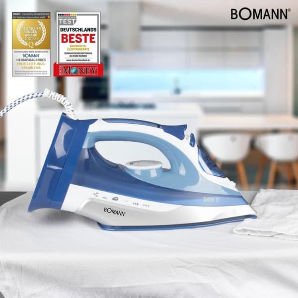 Bomann DB 6006 CB Ångstrykjärn 2400W Blå/Vit