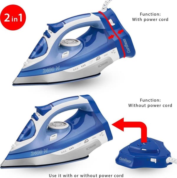 Bomann DB 6006 CB Ångstrykjärn 2400W Blå/Vit