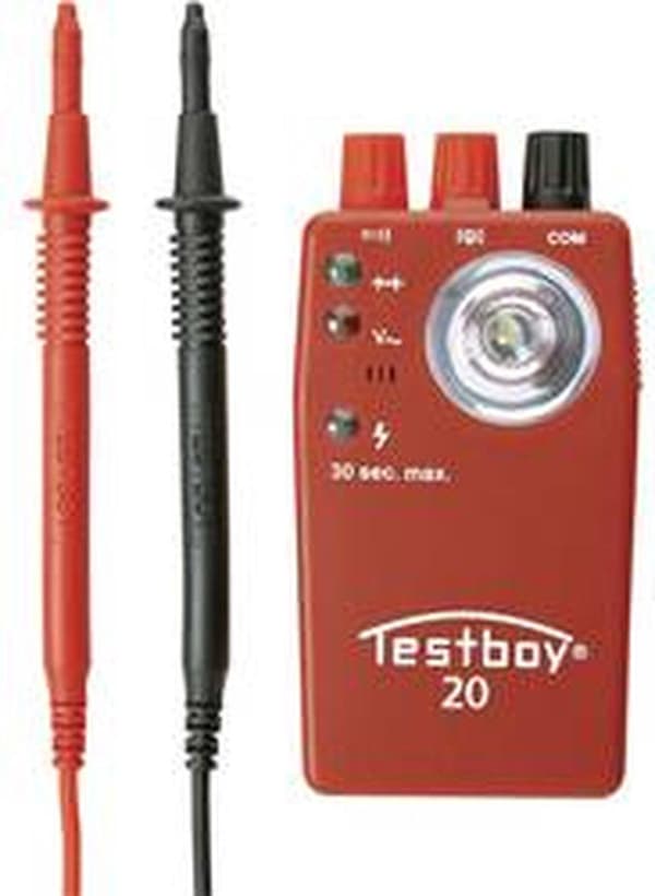 Testboy 20 Plus Kontinuitetstester CAT II 300 V LED, Akustisk