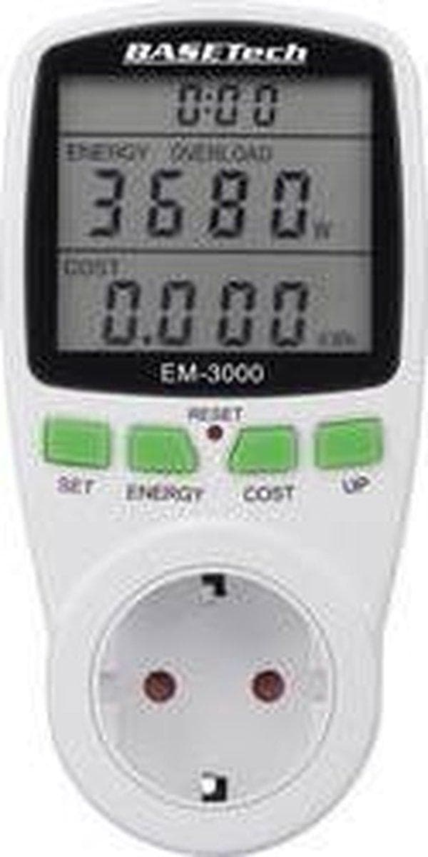 Basetechin energiakustannusmittari - 3680 wattia - EM-3000