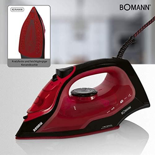 Bomann DA höyrysilitysrauta keraaminen pohja DB6035CB blk/rt (660351)
