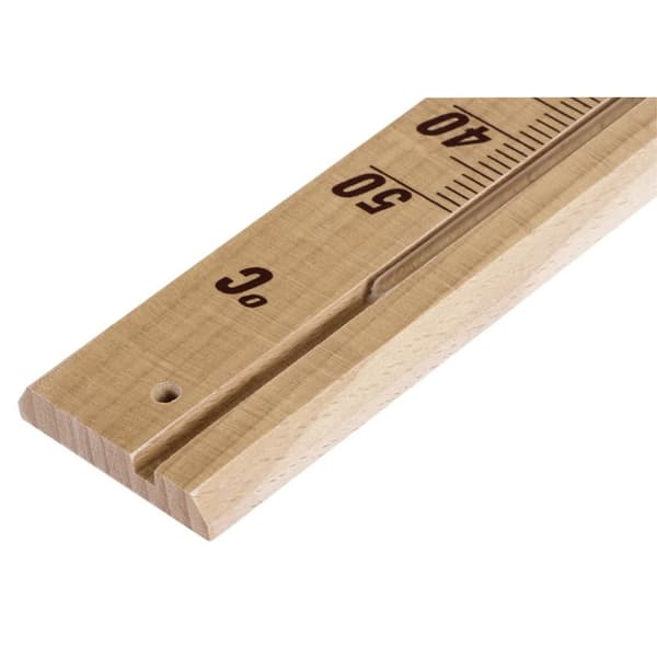 Hama termometer, för inomhusbruk, trä, 20 cm, analog