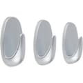 Miniatyrbillede 2 af 4: Tesa Powerstrips Kroge Oval Small - Mat Krom - 3 stk