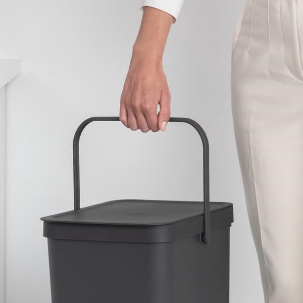 Brabantia Sort & Go Skraldespand - 40 l - Mørkegrå