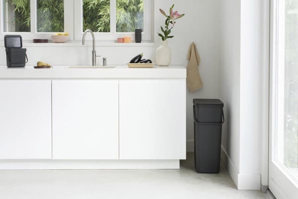 Brabantia Sort & Go Skraldespand - 40 l - Mørkegrå