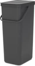 Miniatyrbillede 1 af 8: Brabantia Sort & Go Skraldespand - 40 l - Mørkegrå