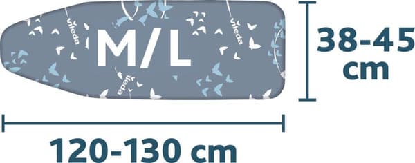 Vileda Total Reflect Strike Board Cover - Universal - Med aluminiumbeklädnad