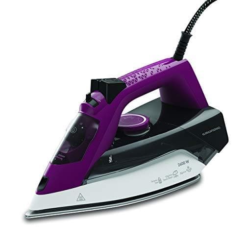 Grundig SI 6850 - dampstrygejern med automatisk sluk - bundplade: keramik - 2600 W - hvid/lilla/grå - med (SI6850)