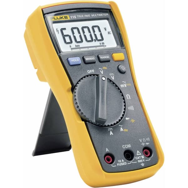 Fluke 2583583-ISO Handmultimeter Kalibrerad (ISO) digital CAT III 600 V Display (Beräkningar): 6000