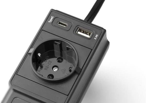 Technaxx TE21 Car 12V spændingsomformer med 2 USB porte og 1 x 230V stik max. 200W