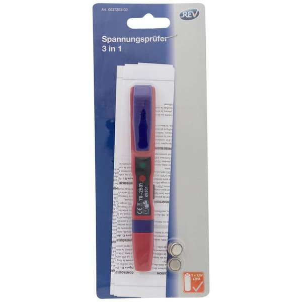 REV 3 in 1 rt-bl Spänningsprovare LED