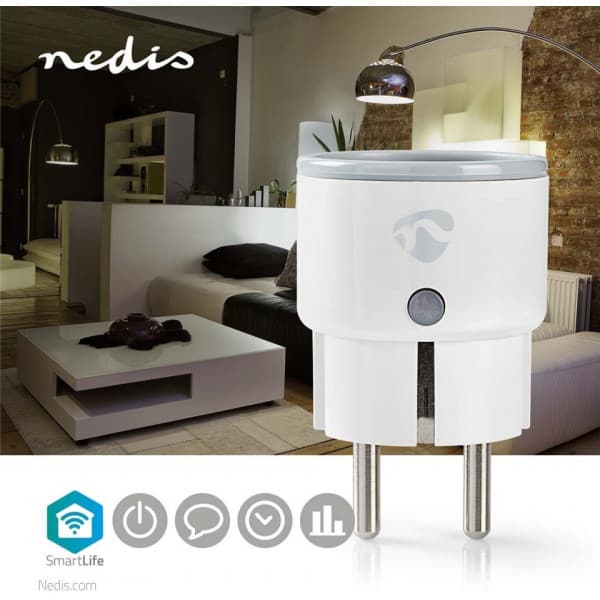 Nedis SmartLife WiFi smartudtag, 10 A, 2500 W
