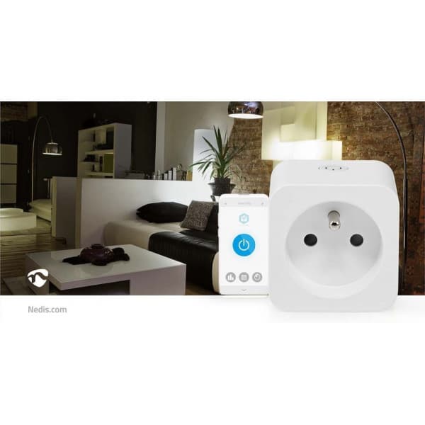 Nedis SmartLife WiFi -älypistorasia, 16 A, 3680 W