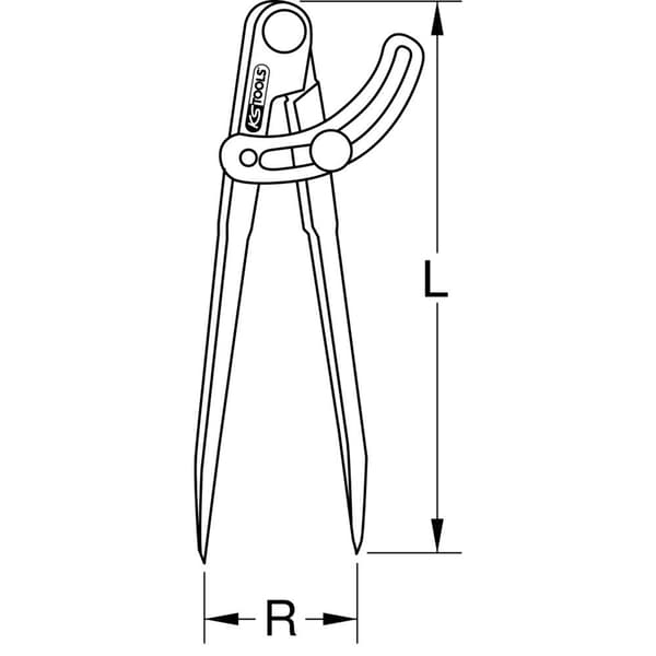 KS Tools 3000416 Passare Verktygsstål